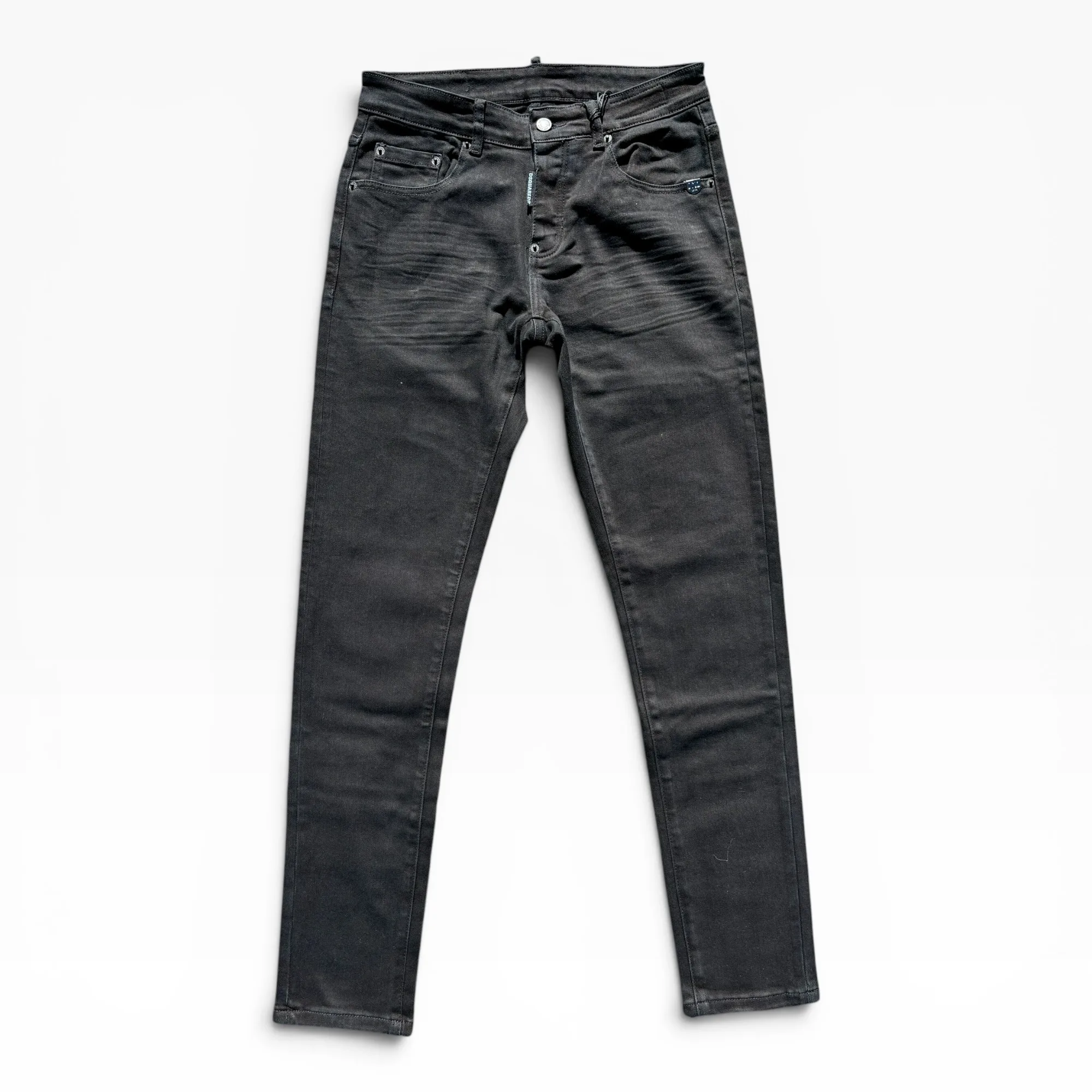 Carbon Peak Black Denim Jeans by DSquared2