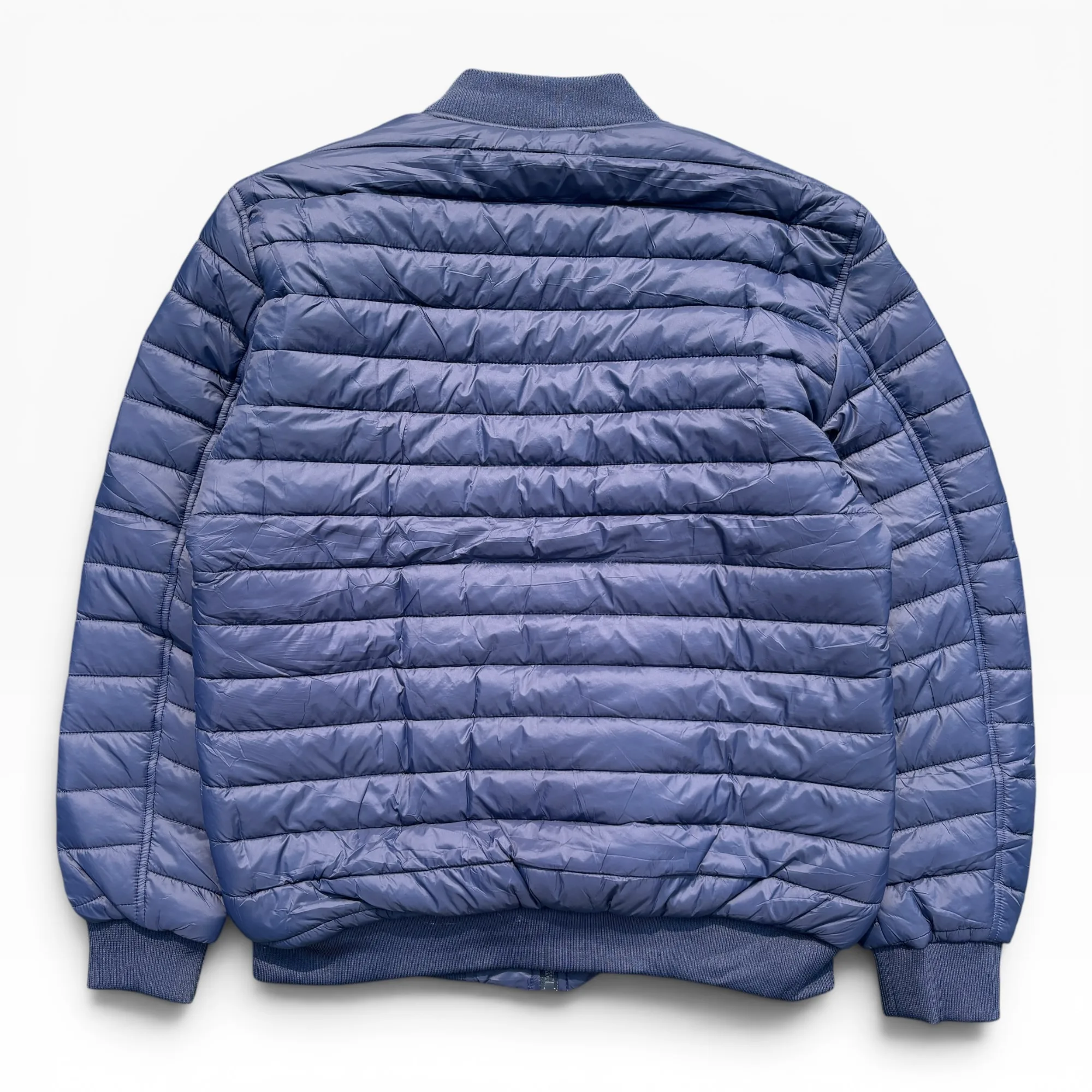 Nimbus Ribbed Quilted Navy Bomber Jacket - Lacoste