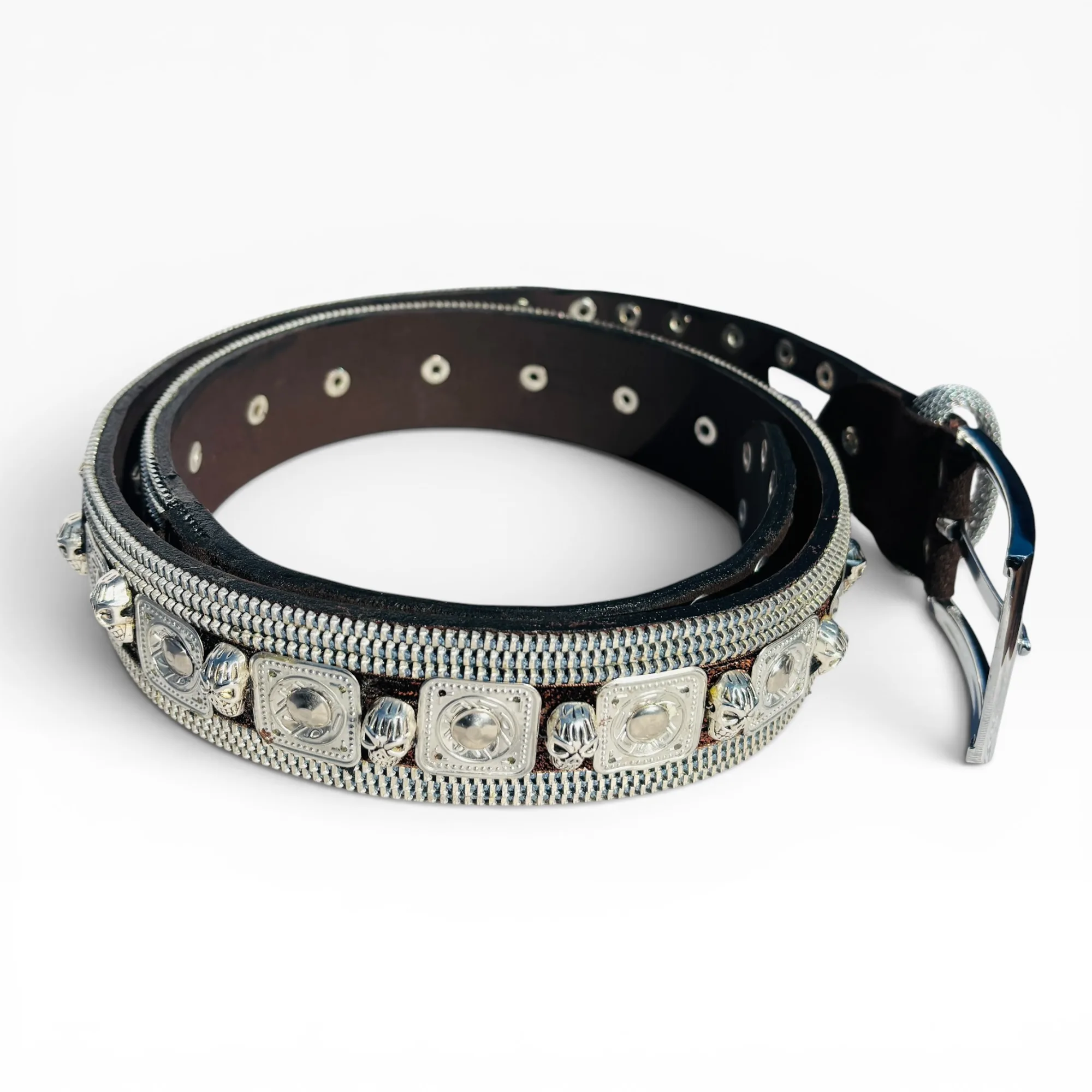 Ironclad Crypt Brown Leather Belt by Nanni Milano