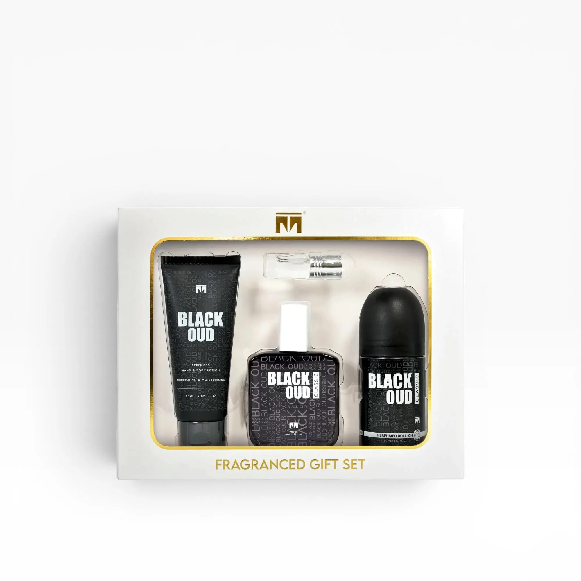 Black Oud Fragranced Gift Set by Motala Perfumes 