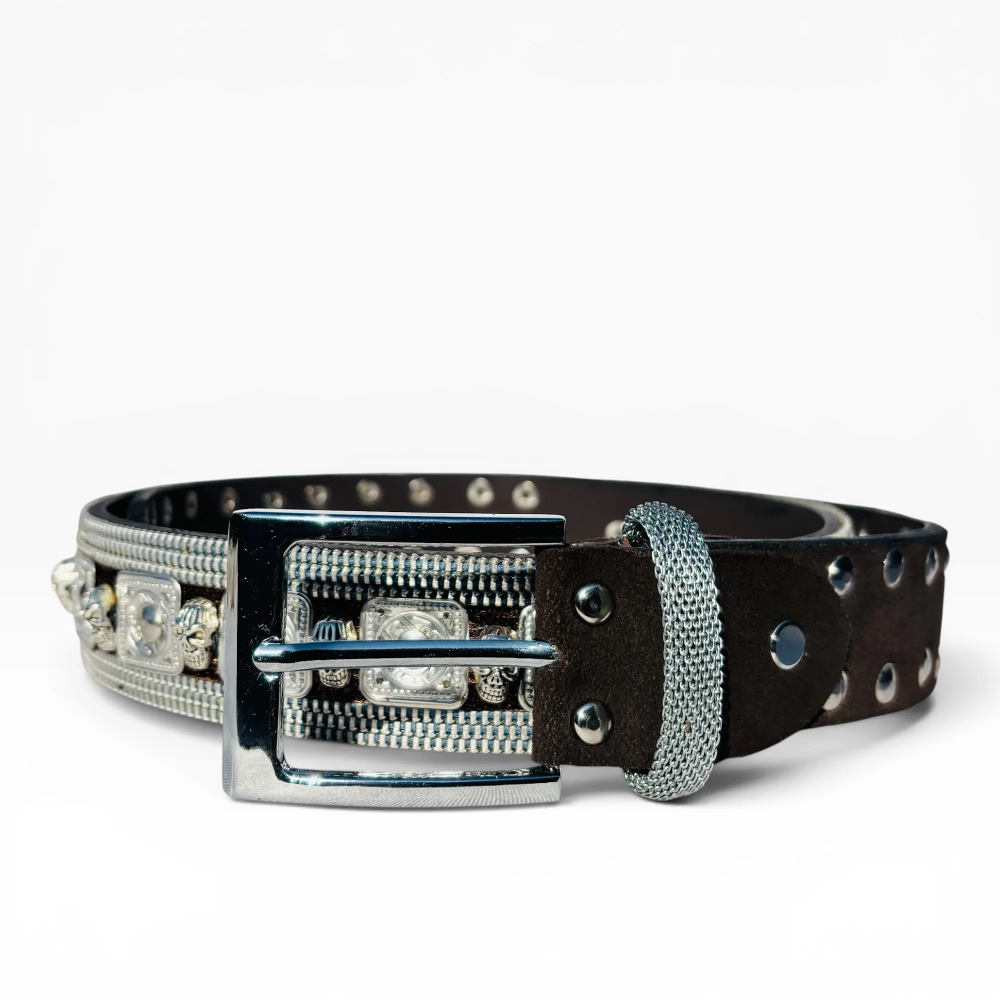 Ironclad Crypt Brown Leather Belt by Nanni Milano